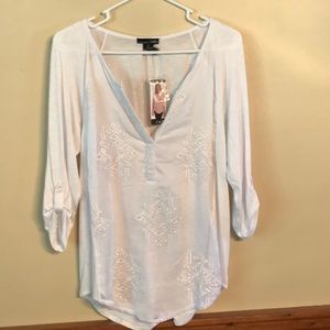 White tunic blouse new with tags